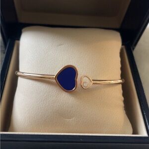 Chopard Blue and White Heart Bracelet